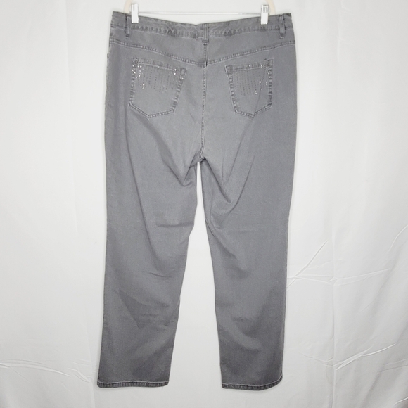 Jones New York Lexington Straight Jeans Size 20W Hi-Rise Secret Slimming NEW - Picture 4 of 15